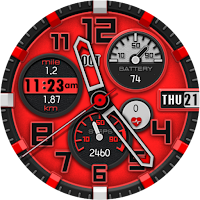 Red Step Watch Face