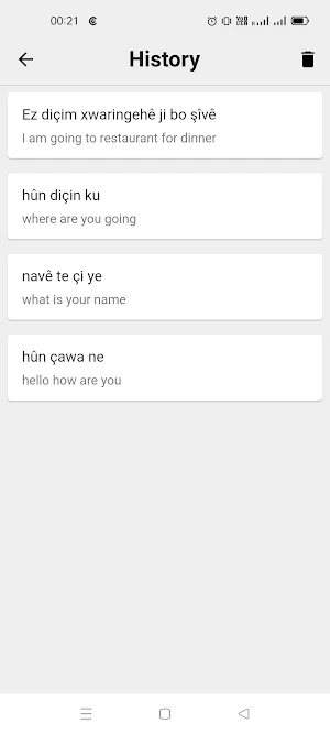 Kurdish To English Translator Screenshot 2