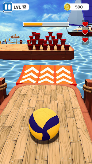 Beach Ball - Rolling Ball Game Screenshot 1