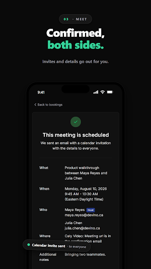 Caly - AI Meeting Scheduler Screenshot 2
