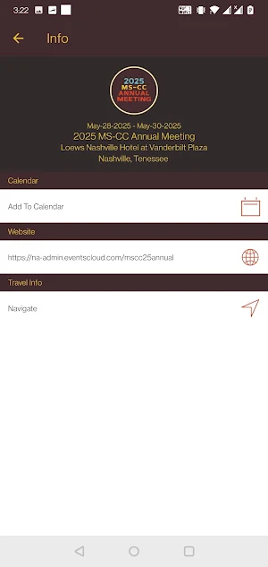 Internet2 Events Screenshot 3