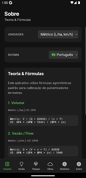 Spraying Calculator Screenshot 3