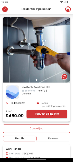 Contract Connections NZ Screenshot 2