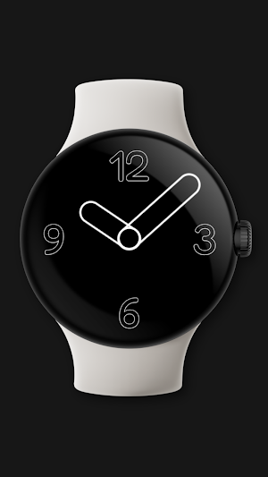 Outline Analog Watch Face Screenshot 1