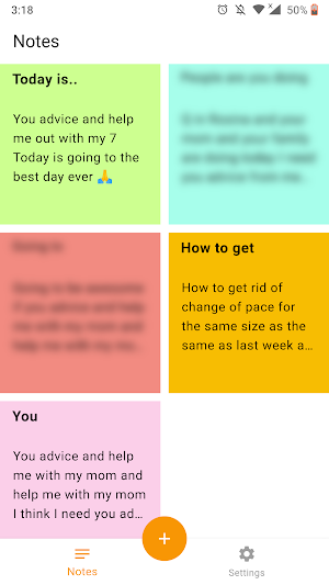 Notepad - simple private color Screenshot 1