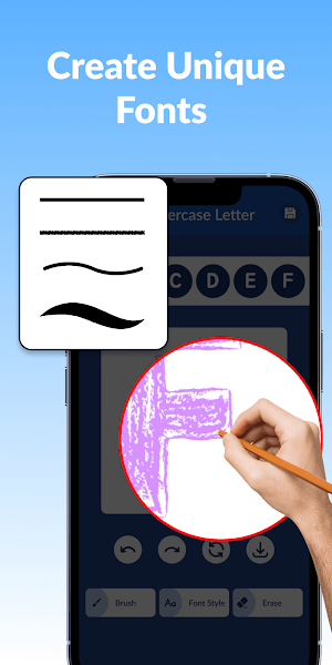 Draw & Make Handwriting Fonts Screenshot 1