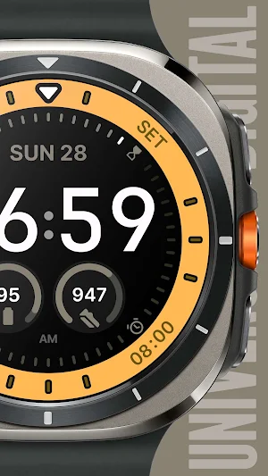 Universalis Digital Watch Face Screenshot 0
