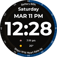 CDL Big Digital Watch Face