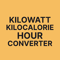Kilowatt hour to Kcal Convert