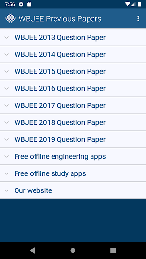 WBJEE Previous Papers Free Screenshot 0