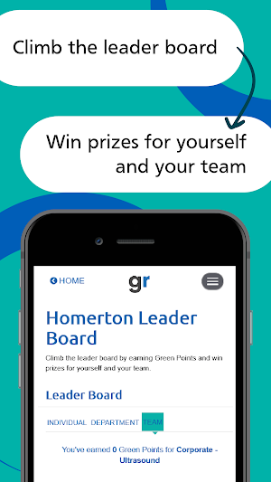 Homerton NHS; Green Rewards Screenshot 2