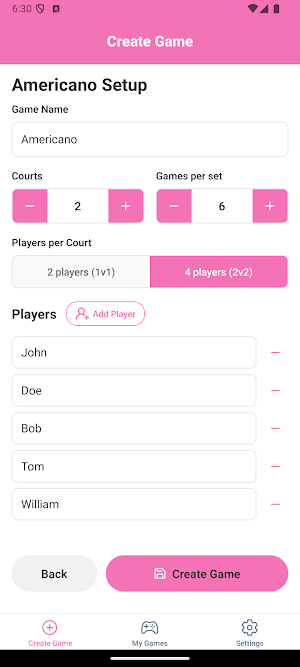 GameSet Organizer Screenshot 1