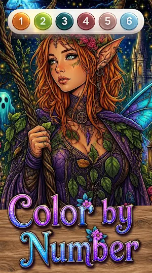 Fairytale Coloring by Number Screenshot 1