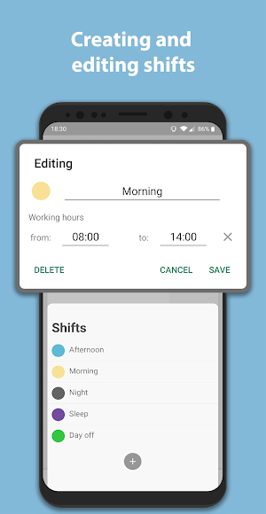 Simple Shift - work schedule Screenshot 2