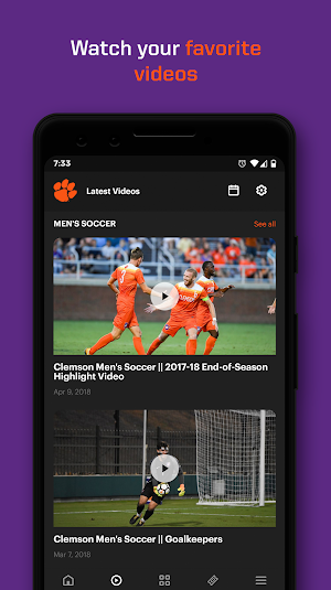 Clemson Tigers Screenshot 2