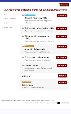 Bacchus Grill Screenshot 2