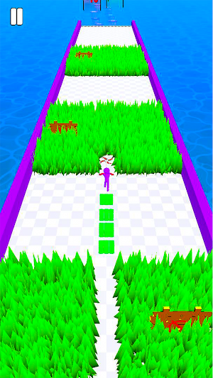 Blade Merge : Cut Grass Run Screenshot 2