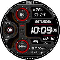 Chester LCD modern watch face