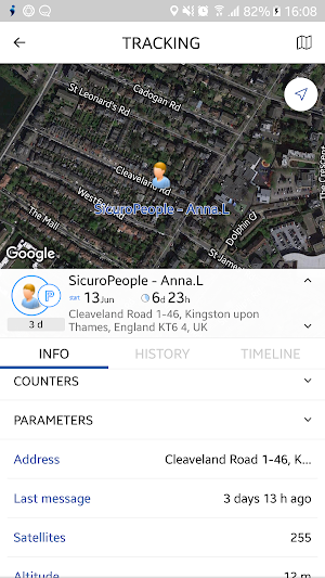 SicuroPeople Monitoring Screenshot 2