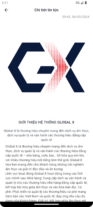 Global X App Screenshot 1