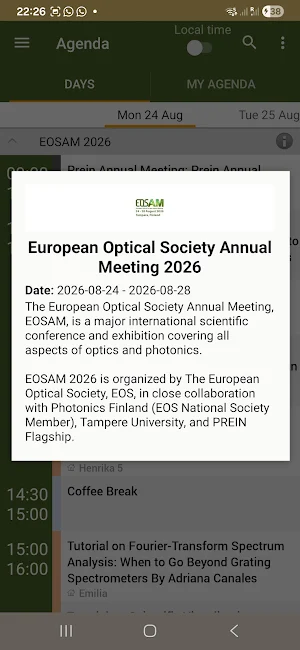 EOSAM 2026 Screenshot 2