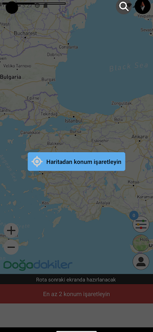 Doğadakiler Rota Plan Screenshot 1