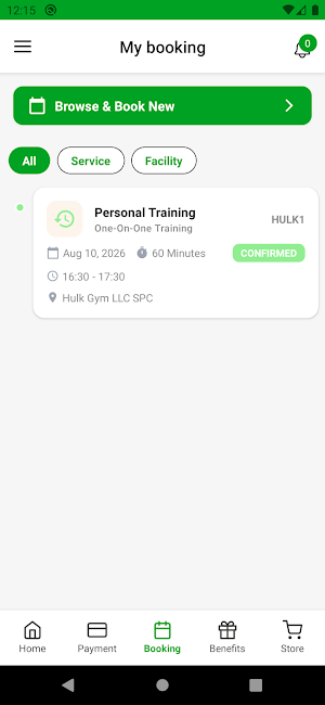 Hulk Gym App Screenshot 3