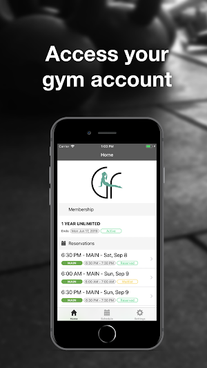 GlowFit Gym Screenshot 0