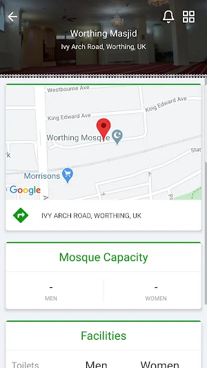 Worthing Masjid Screenshot 2