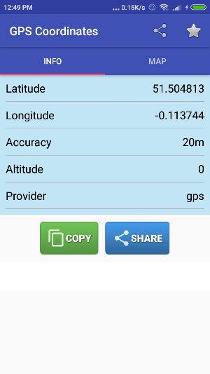 Latitude Longitude Screenshot 0
