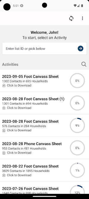 foreAction Canvass Screenshot 1