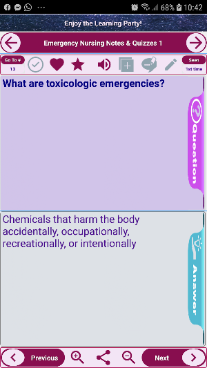 Emergency Nursing: Concepts, Notes and Quizzes Screenshot 1