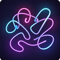 Doodle Neon Art / Glow Drawing