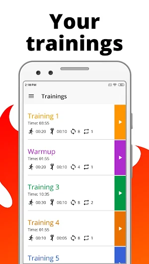 Tabata Timer 🕒 Interval Timer for HIIT Workout Screenshot 3
