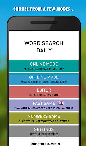 Word Search Daily - Free (1000+ Levels) Screenshot 1