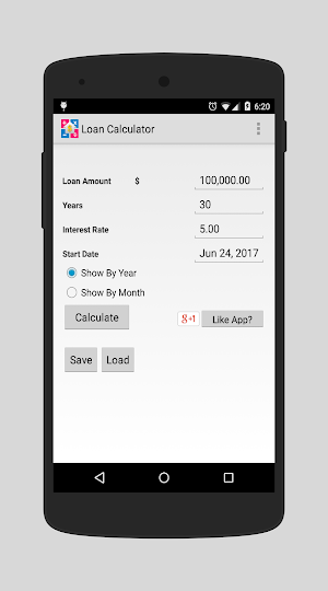 Loan Calculator Screenshot 1