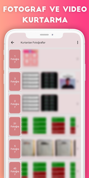 Silinen Fotoğrafları Kurtarma Screenshot 3