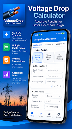 Voltage Drop Calculator Screenshot 0