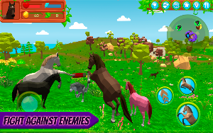 Horse Family – Animal Simulator 3D Screenshot 1