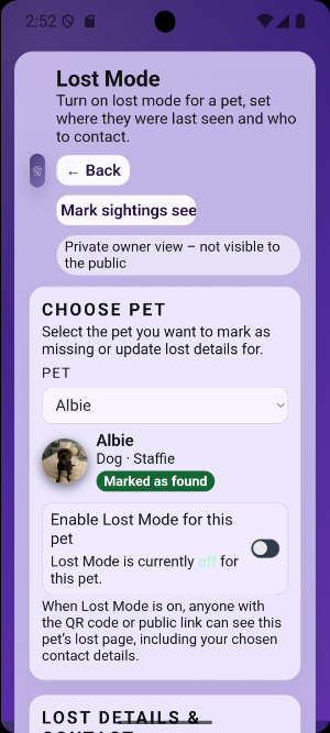 PetHub+: Pet Tracker & QR Tag Screenshot 0