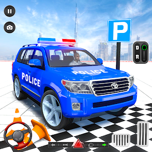 Police Prado: Car Parking 3D Screenshot 0