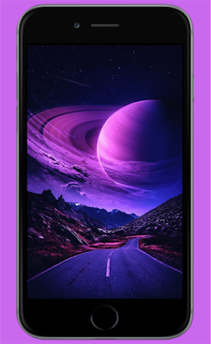 Purple Romantic Wallpaper Screenshot 1