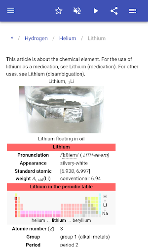 Chemical elements Screenshot 3