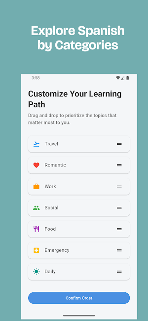 Lingua: Learn Spanish Fluently Screenshot 1