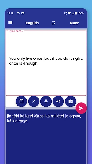Nuer English Translator Screenshot 2