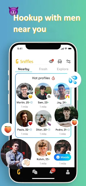 Sniffles: Gay Men Chat App Screenshot 1