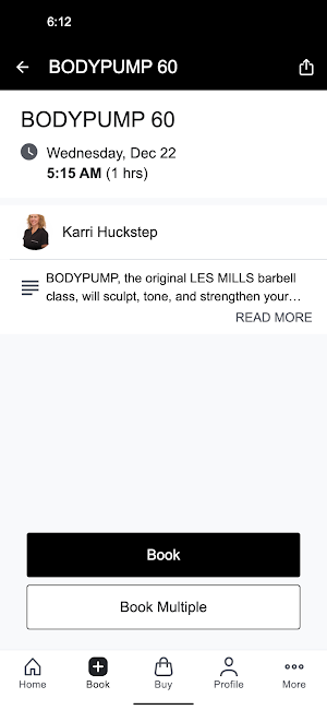 Parkwest Fitness Screenshot 2