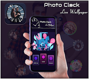 Photo Clock Live Wallpaper Screenshot 1