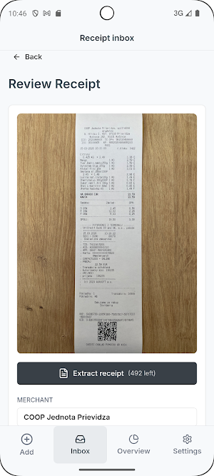 Spendary – Receipt Scanner Screenshot 2
