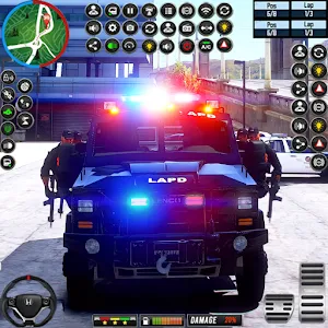 City Police Car Chase Game 3D Screenshot 0